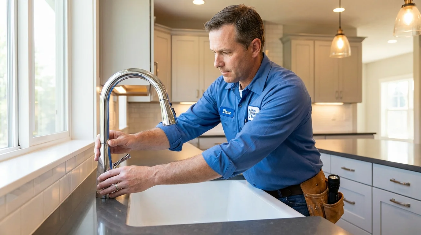 Kitchen faucet installation by Johns Plumbing LLC in Coulee Dam